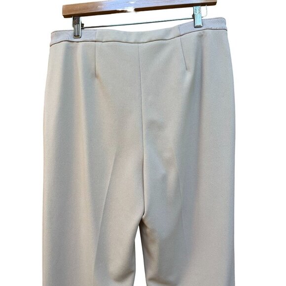 Calvin Klein High Waist Cigarette Pant Beige Cream Tapered Leg Women 10 - Picture 6 of 11